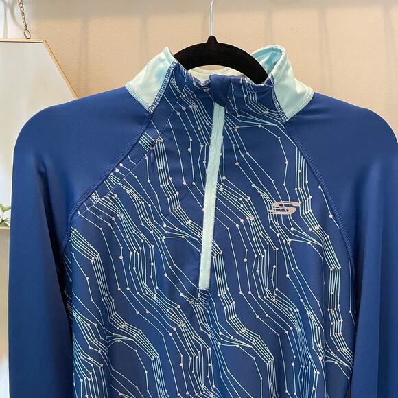 Skechers Sport Long-Sleeve Athletic Top | Blue/Light Blue Pattern, Size S, NWOT - Picture 3 of 8
